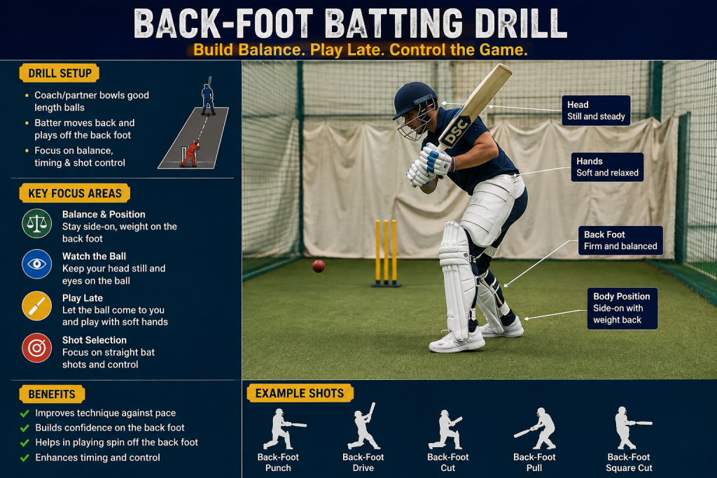 Back-Foot Batting Drill