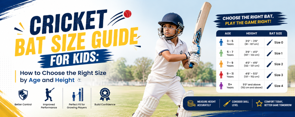 Cricket Bat Size Guide for Kids: How to Choose the Right Size by Age and Height cricket-bat-size-guide-kids